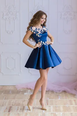 Синее длинное платье с кроем на запах 74253 за 888 грн: купить из коллекции  Rage look - issaplus.com