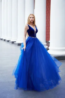 Сексуальное вечернее платье с глубоким V-образным вырезом, королевское синее  платье трапециевидной формы с длинными рукавами, блестками и разрезом,  официальные платья, вечерние платья | AliExpress