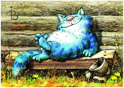 Фартук \"Синие коты. лаванда\" арт. 850-718-7 в интернет магазине с доставкой  в Москва и область и сборкой