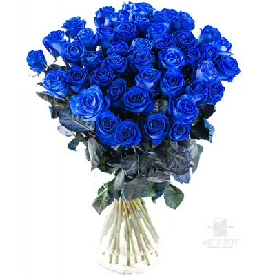 Синие розы в коробке от 9 шт. за 5 390 руб. | Бесплатная доставка цветов по  Москве