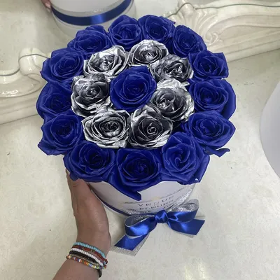 Синие тюльпаны 49шт.
