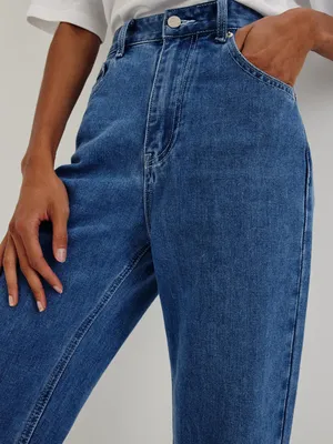 Синие джинсы-клёш с высокой посадкой 1152421735-103 - купить в  интернет-магазине LOVE REPUBLIC по цене: 1 399 ₽