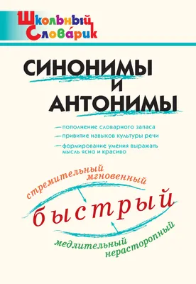 Синонимы и антонимы, проверочная работа по теме. Русский язык 2 класс