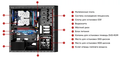 Устройство системного блока: состав и характеристики компонентов