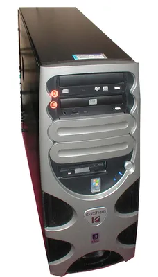 Компьютерный системный блок на белом фоне Stock Photo | Adobe Stock