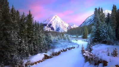 Обои Природа Зима, обои для рабочего стола, фотографии природа, зима, горы  Обои для рабочего стола, скачать обои картинки заставки на рабочий стол.