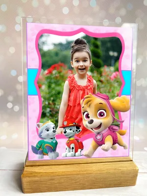 Детская фотография в рамке Скай Щенячий патруль на деревянной подставке  (дизайн 002) (ID#2043874823), цена: 450 ₴, купить на Prom.ua