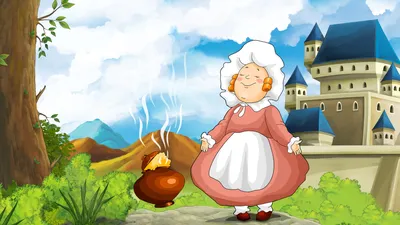 ГОРШОЧЕК КАШИ. Братья Гримм. Сказка - Мультик для детей. Fairy Tale For  Kids In Russian. - YouTube
