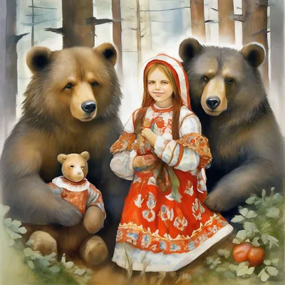 Сказка \"Три медведя\" - Наборы игрушек на руку