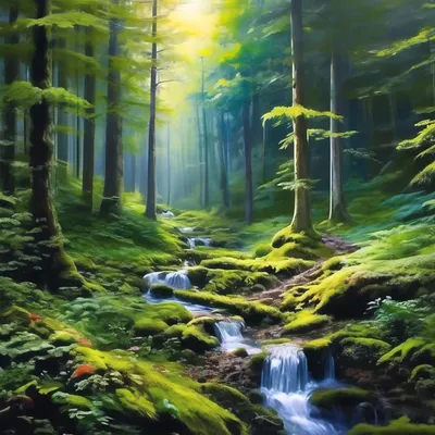 Сказочная природа в сказочном лесу» — создано в Шедевруме