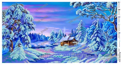 Картина по Номерам 40х50 См. Сказочная Зима . Идейка. — Купить на BIGL.UA ᐉ  Удобная Доставка (1702381307)