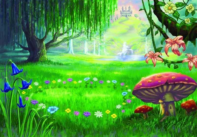 Сказочный лес детский рисунок - 94 фото