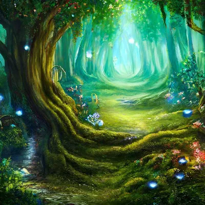 залитый солнцем сказочный лес волшебное утро с туманным туманом и 3d  рендерингом, сказочный лес, волшебный лес, Волшебная страна фон картинки и  Фото для бесплатной загрузки