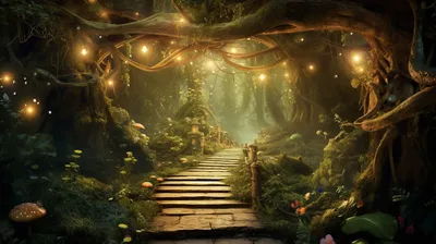 Сказочный лес | Картинки от ИИ