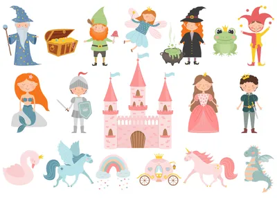 Иллюстрация Сказочные персонажи для детей в стиле детский |