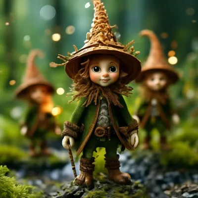 Маленькие лесные сказочные человечки» — создано в Шедевруме