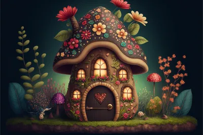 Чудо-грибочки - сказочные домики | Пикабу