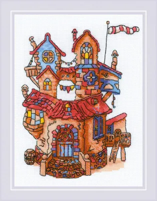 Набор для вышивания Сказочный домик – купить в интернет-магазине РИОЛИС  (1844)