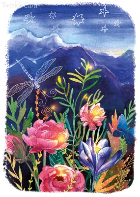 Иллюстрация Сказочные цветы | Illustrators.ru