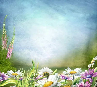 Сказочные цветы - Фотообои для детской комнаты в интернет магазине arte.ru.  Заказать обои в детскую комнату Сказочные цветы - (14226)