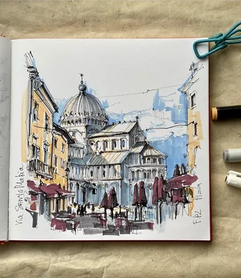 Urban Sketching for Beginners - Step by Step - Tutorial - YouTube