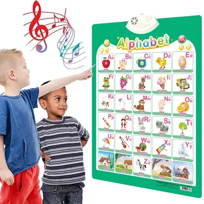 Интерактивная схема с алфавитом на арабском и английском языках, подарок  для дошкольного ребенка, обучающие игрушки для малышей, Настенная  АБС-карта, игрушки для детского сада | AliExpress