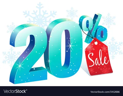 Discount 20 percent off. 3D illustration on white background. Stock Photo  by ©iCreative3D 115645910