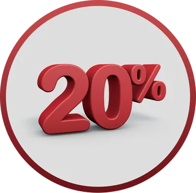 Red Twenty Percent Off. Discount 20%. 3D Illustration. Stock Photo, Picture  and Royalty Free Image. Image 34162163.