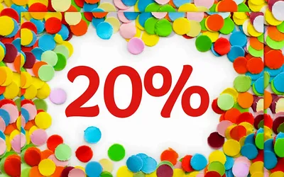 Discount up to 20 off limited time only template Vector Image