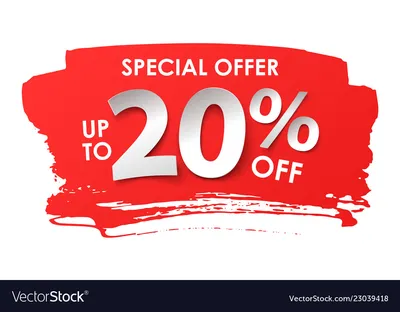 20 percent discount sign icon. Sale symbol. Special offer label 13257382  Vector Art at Vecteezy