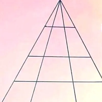 Сколько треугольников на этой картинке? Считать непросто, но если включить  логику, то задача оказывается не такой уж сложной. Небольшая… | Instagram