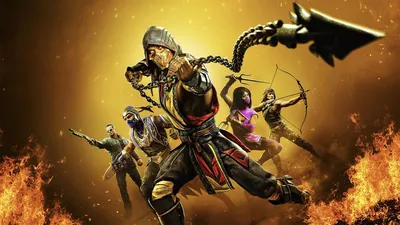 Download free Mortal Kombat 11 Scorpion Name Poster Wallpaper -  MrWallpaper.com