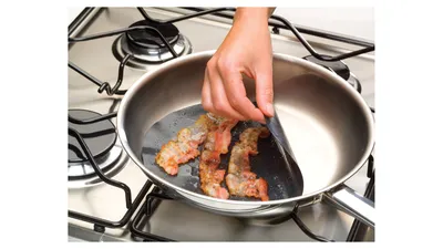 Сковородки для стейка, антипригарные кухонные сковороды из нержавеющей  стали, сковородки с ручкой для приготовления пищи | AliExpress
