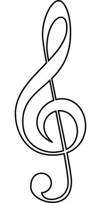 Скрипичный Ключ На Белом Фоне Векторная Изолированная Иллюстрация Простая  Музыкальная Клавиша — стоковая векторная графика и другие изображения на  тему Скрипичный ключ - iStock