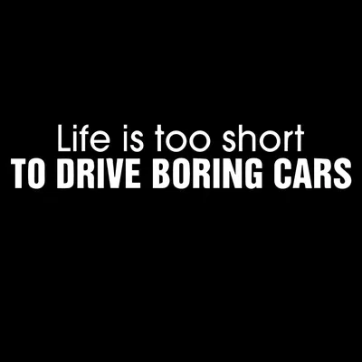 Жизнь слишком короткая, чтобы водить скучные автомобили, наклейка на окно,  виниловый автомобиль для ноутбука | AliExpress
