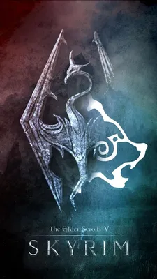Skyrim Logo - Wallpaper | Skyrim art, Video game symbols, Elder scrolls