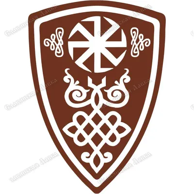 Славянская наклейка «Щит Перуна» - купить в Славянской Лавке