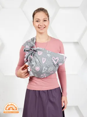 Трикотажный слинг-шарф Boba Wrap расцветка Gray