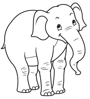 Раскраски Раскраска Раскраска слоник играется с мячем Скачать слон  Распечатать Дикие животные слон, скачать распечатать раскраски.