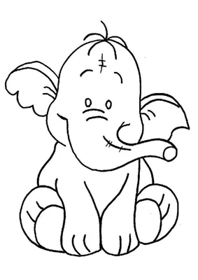 Хобот слона рисунок - 57 фото