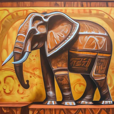 Купить АЖ-1783 Картина стразами 'Африканский слон' 40*50см оптом со склада  в Санкт-Петербурге в компании Айрис