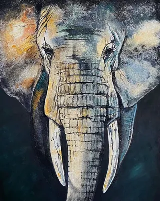 Слон в национальной одежде, портрет…» — создано в Шедевруме