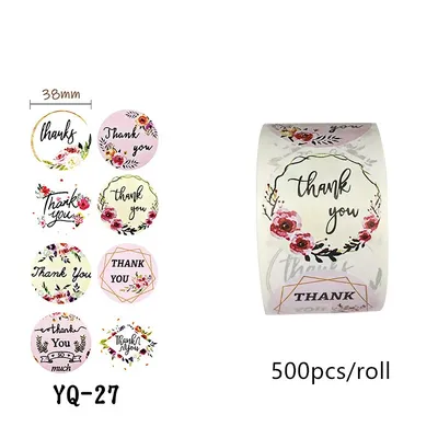 Стикеры для упаковки «Спасибо. Персиковые» 4х4 см, 6 шт на листе - купить  по цене 15 руб. в интернет-магазине CRAFT ROOM