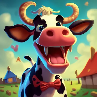 Смешная корова» — создано в Шедевруме