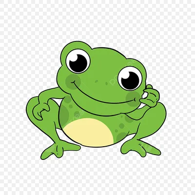 Смешная лягушка, зеленая, милая, …» — создано в Шедевруме