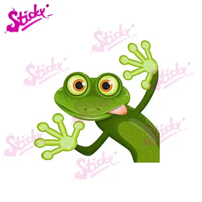 Смешная лягушка сидит на листе …» — создано в Шедевруме