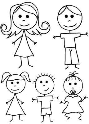 Рисунки детей смешные человечки (37 фото) » Рисунки для срисовки и не только
