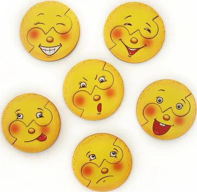 Пазл для малышей, Деревянные картинки-половинки Smile Decor \"Колобки.  Эмоции\" - купить с доставкой по выгодным ценам в интернет-магазине OZON  (216949900)