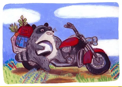 Прикольные рисунки мотоциклистов (25 фото) » Рисунки для срисовки и не  только