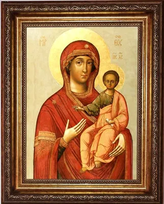 Купить Смоленскую икона Божьей Матери на холсте.